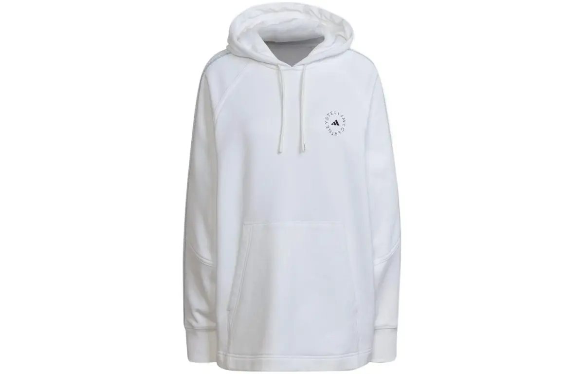 Adidas Sweatshirts Women's White Hooded Moderate Regular