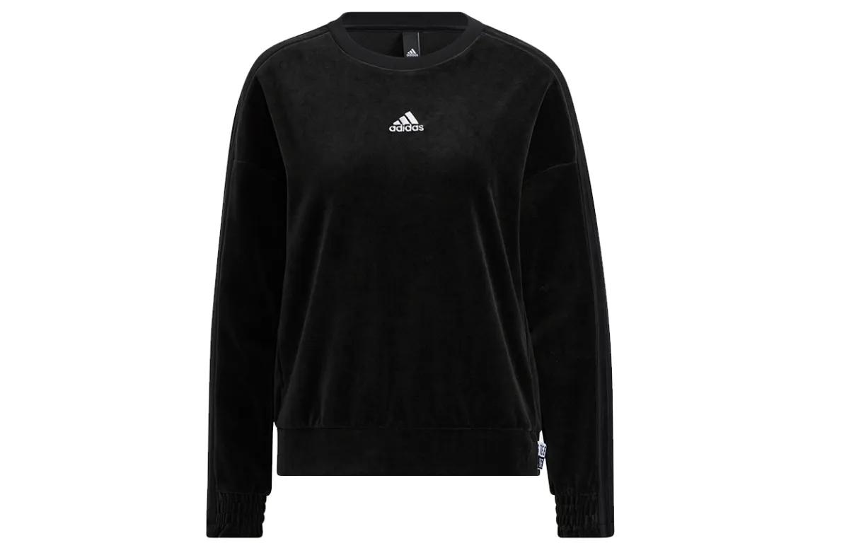 Adidas Sweatshirts Women's Black Crew Neck Moderate Regular