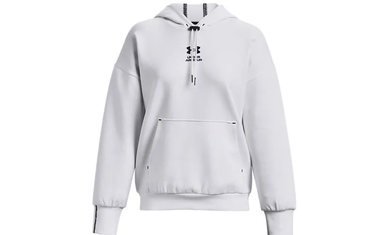 Under Armour Summit Sweatshirts Women's White Hooded Moderate Straight Fit