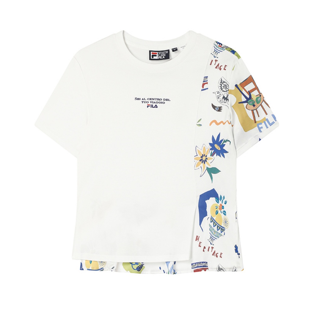 Женская футболка Fila Lifestyle HERITAGE (белая)