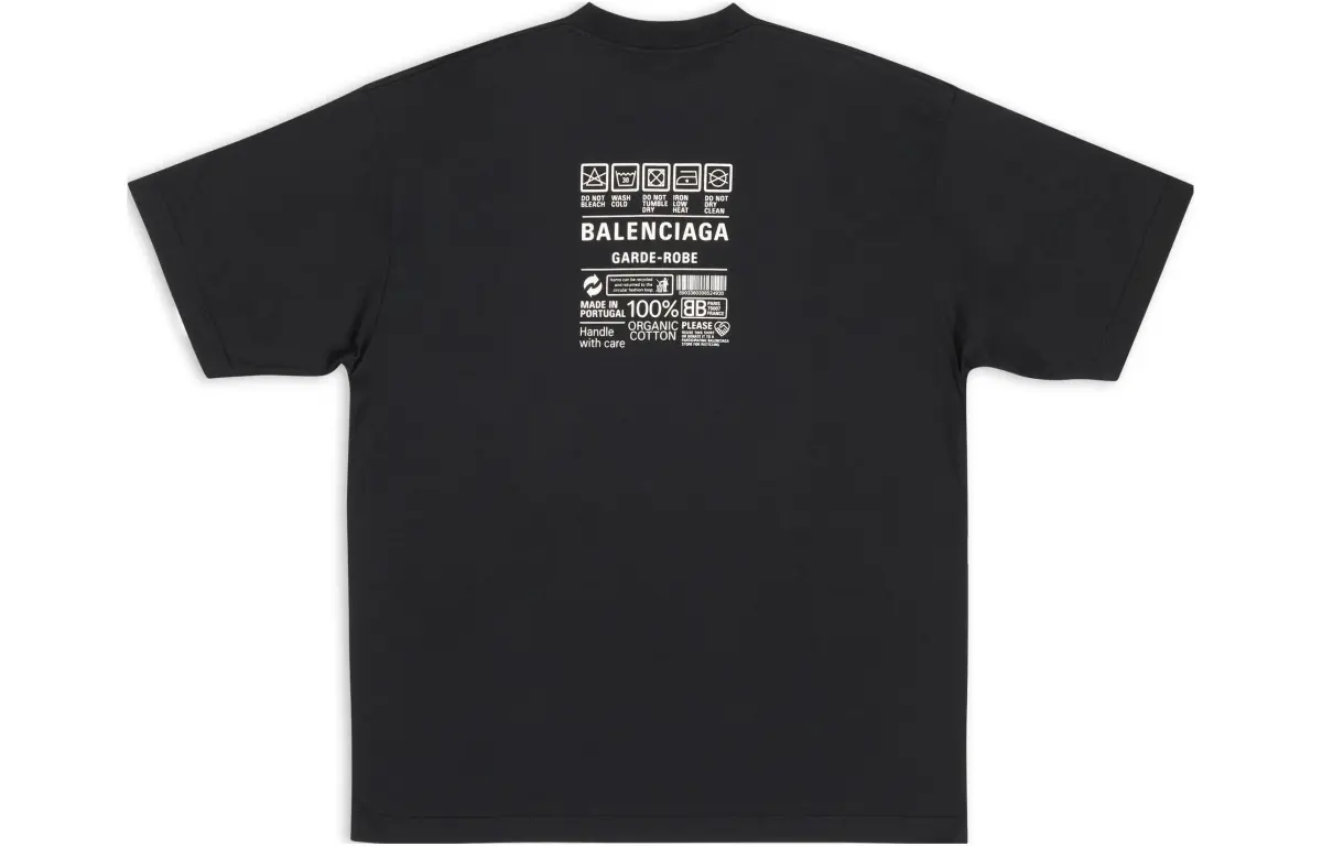 Balenciaga T-Shirt Regular Fit Men's Black