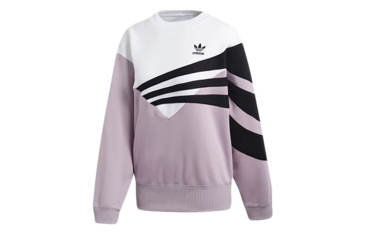 Adidas Originals Crewneck Sweatshirt Wmns "White / Lilac / Black"