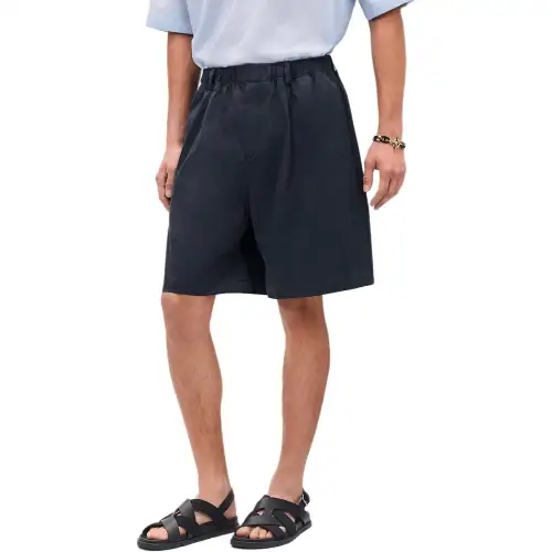 HERMES Casual Shorts Men's Marine Blue