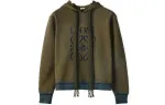 LOEWE Sweatshirts Women's Green Hooded Moderate Regular