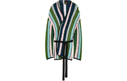 LOEWE Stripe Belted Cardigan