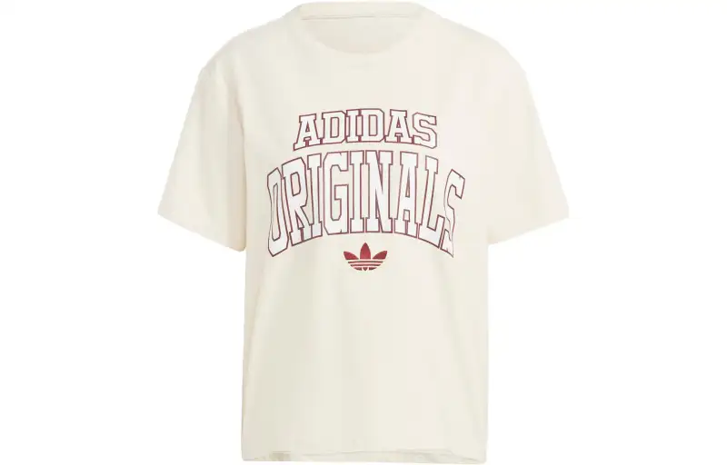 Adidas Originals Drop Shoulder Sleeve T Shirt Women's Ecru