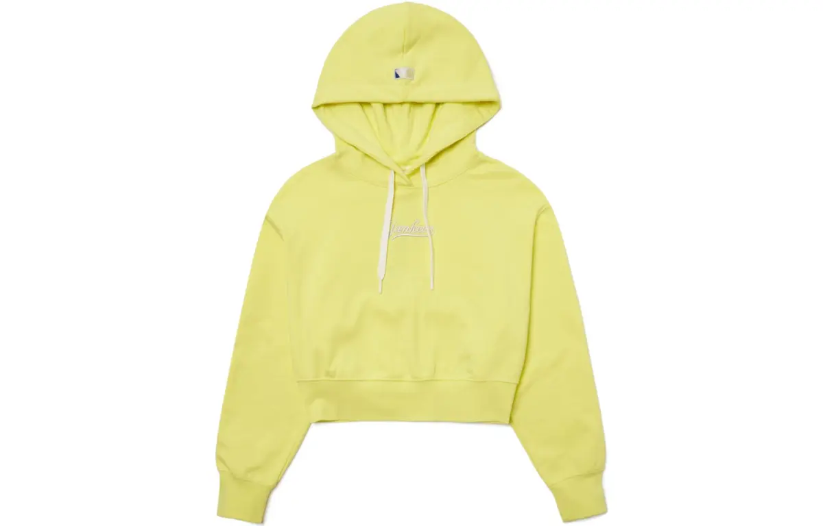 MLB New York Yankees Sweatshirts Women's Yellow Hooded (Non-detachable) Moderate