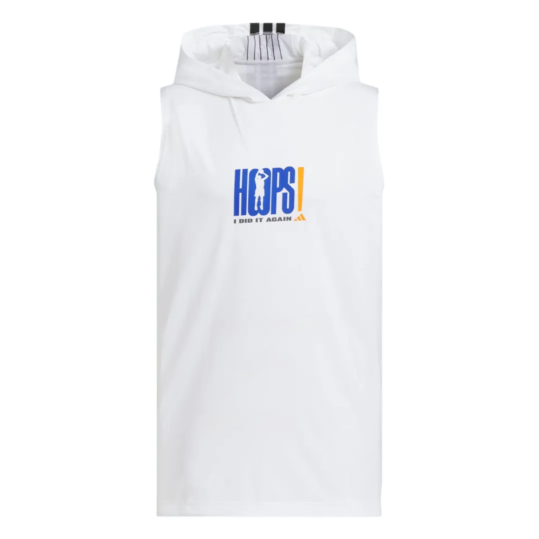 Adidas BASKETBALLHooded Basketball Jersey Unisex White