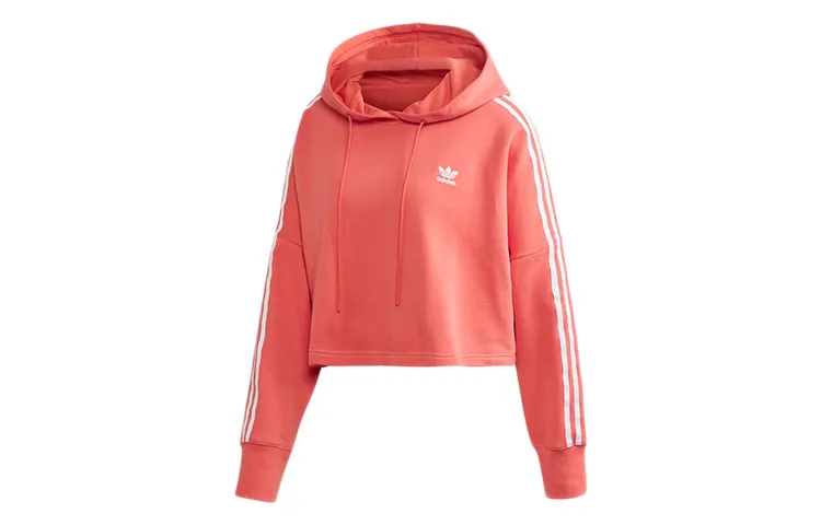 Adidas Originals Originals Trefoil Cropped Hood Wmns "Trace Scarlet / White"