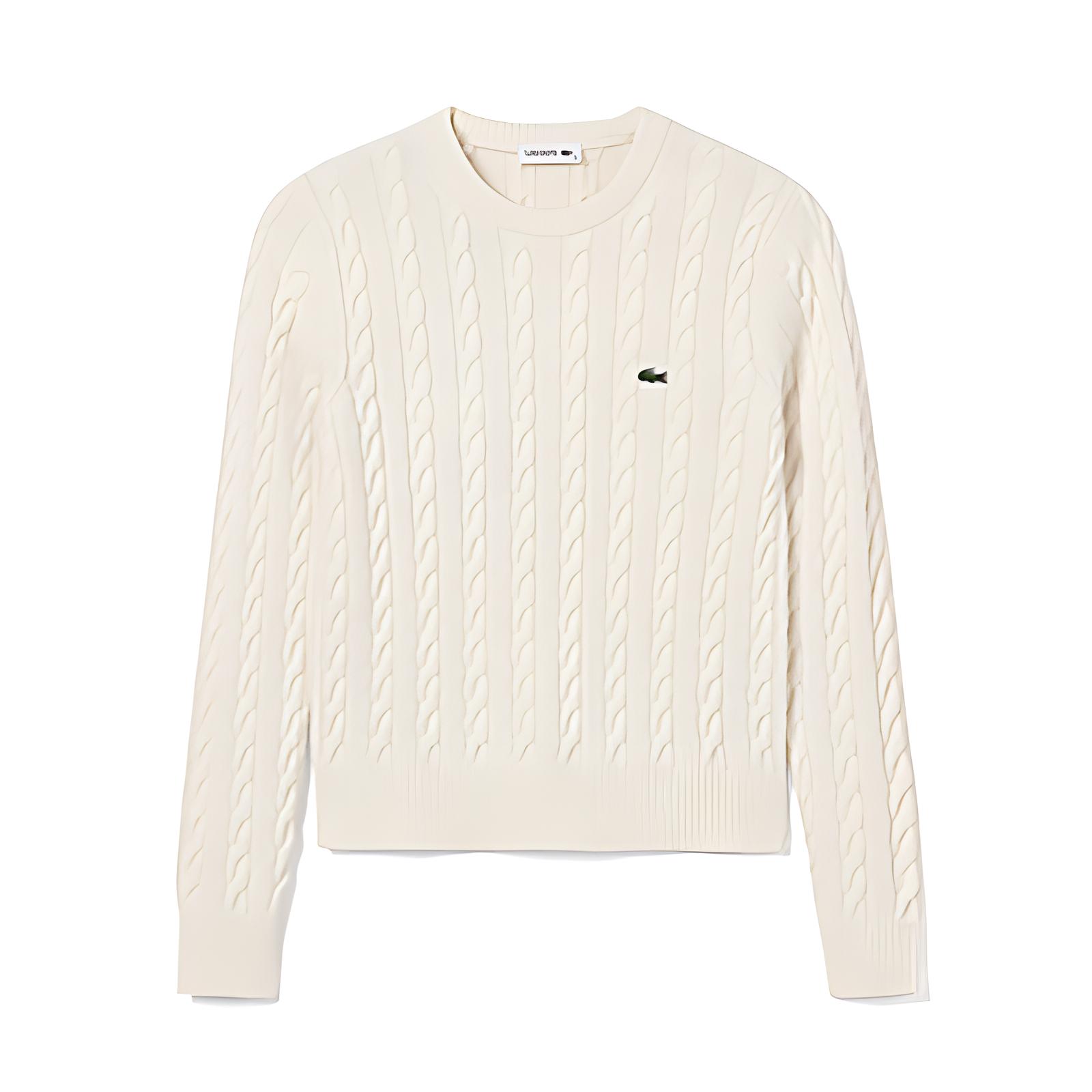 Женский свитер LACOSTE (молочный)