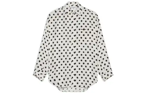 Balenciaga Shirts Women's White Square Collar Moderate