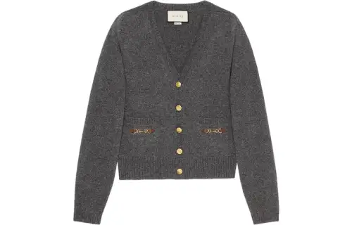 GUCCI Cashmere Cardigan With Horsebit