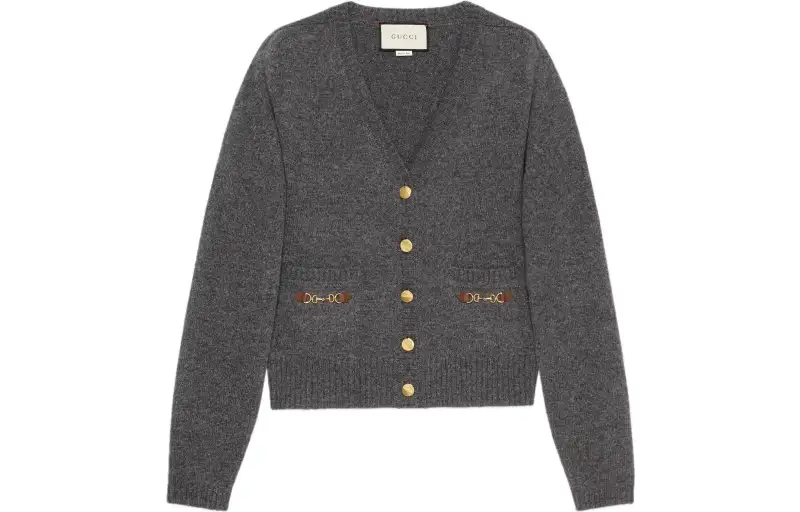 GUCCI Cashmere Cardigan With Horsebit