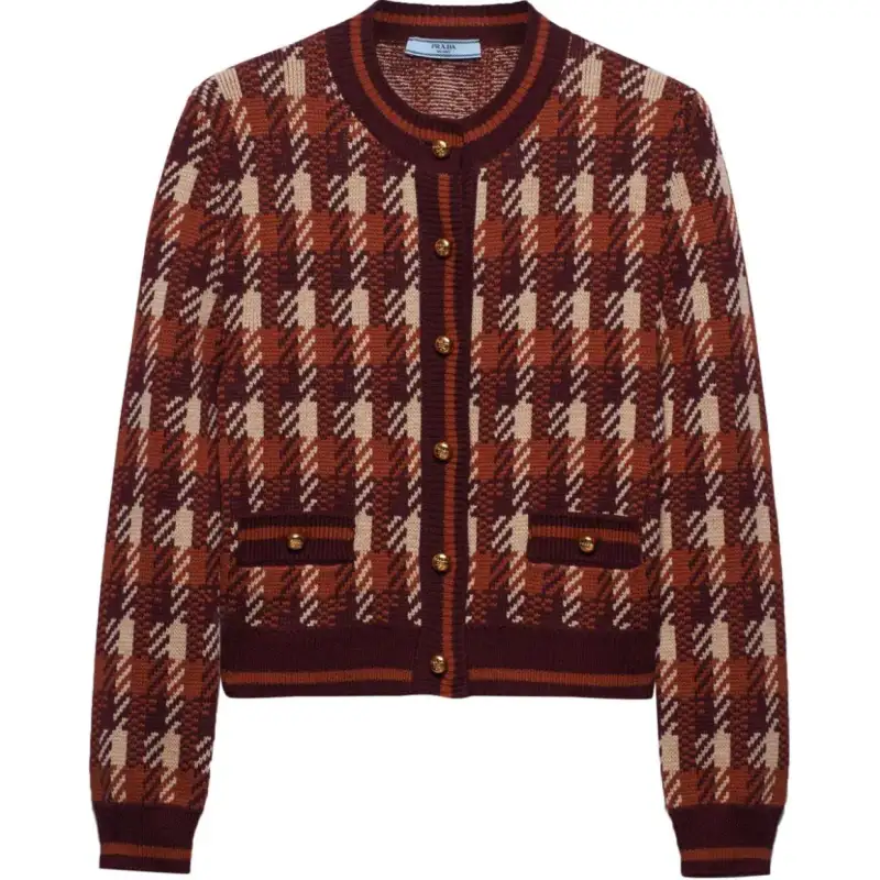 PRADA FW24 Knitwear Women's Camel Brown