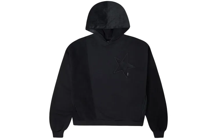 Converse Sweatshirts Women's Ink Black Hooded Moderate Regular