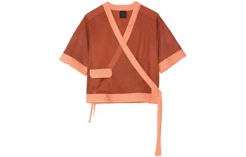 Jordan T Shirts Women's Orange V Neck Moderate Other