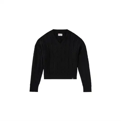 FILA Sweaters Women's 001 Black V Neck Moderate Other