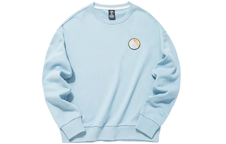 ANTA Life Collection Sweatshirts Women's Light Blue Crew Neck Moderate Regular