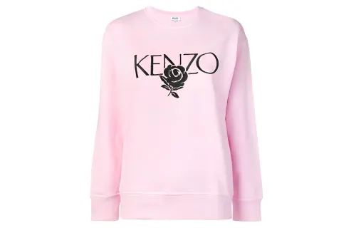 KENZO Sweatshirts Women's Pink Crew Neck Moderate Regular