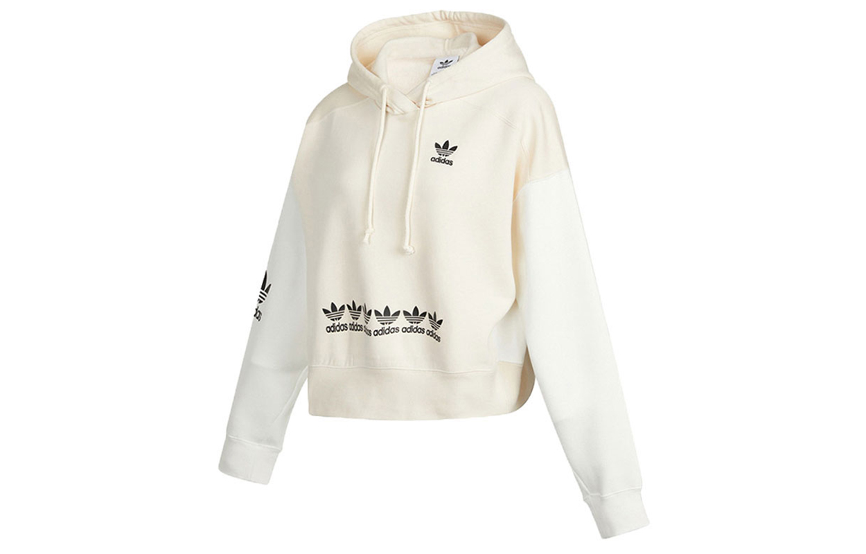 Женское худи adidas originals Retro Colorblock Hoodie (бежевое)