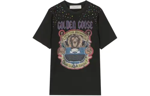 Golden Goose SS24 Regular T Shirt Women's Dark Gray