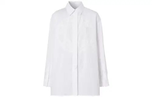 Burberry Shirts Women's White Lapel Moderate Other