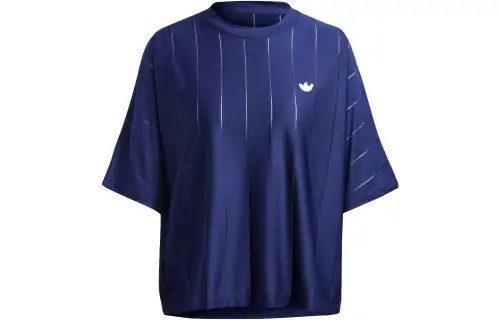Adidas Originals Blue Version Collection Drop Shoulder Sleeve T Shirt Women's Night Sky Purple