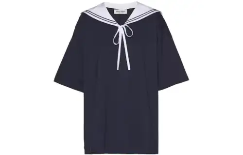 Miu Miu sailor-collar T-shirt