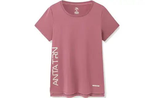 ANTA Variety Training Collection T Shirts Women's Shimmering Purple Crew Neck Moderate Straight Fit