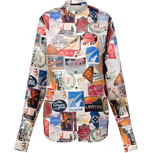 LOUIS VUITTON Elysee Palace Silk Shirt