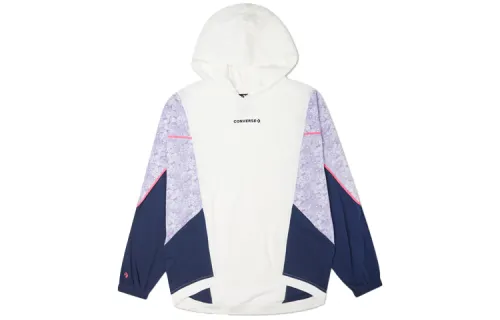 Converse Sweatshirts Women's Light Purple Hooded Moderate Regular