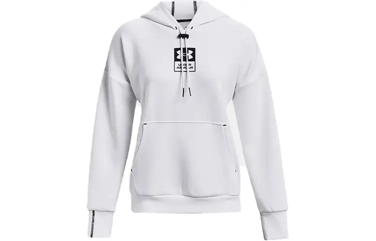 Under Armour Summit Sweatshirts Women's White Hooded Moderate Regular