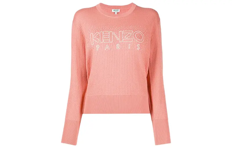 KENZO Knitwear Women's Pink Crew Neck Moderate