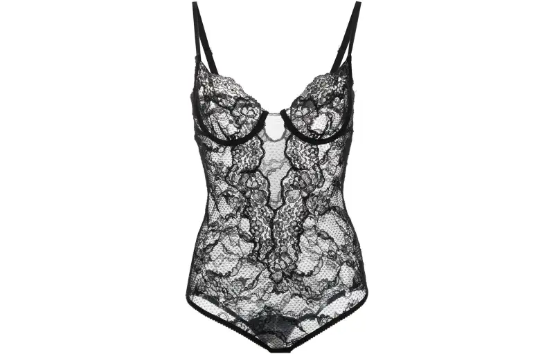 GUCCI Lace Bodysuit Black