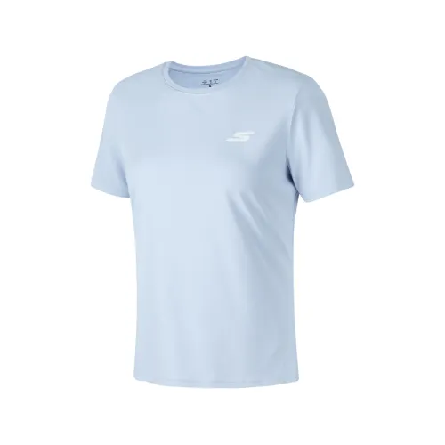 Skechers Comfortable Technology Collection T Shirt Women's Xenon Gas Blue