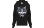 KENZO Sweatshirts Women's Black Hooded Moderate Heavyweight