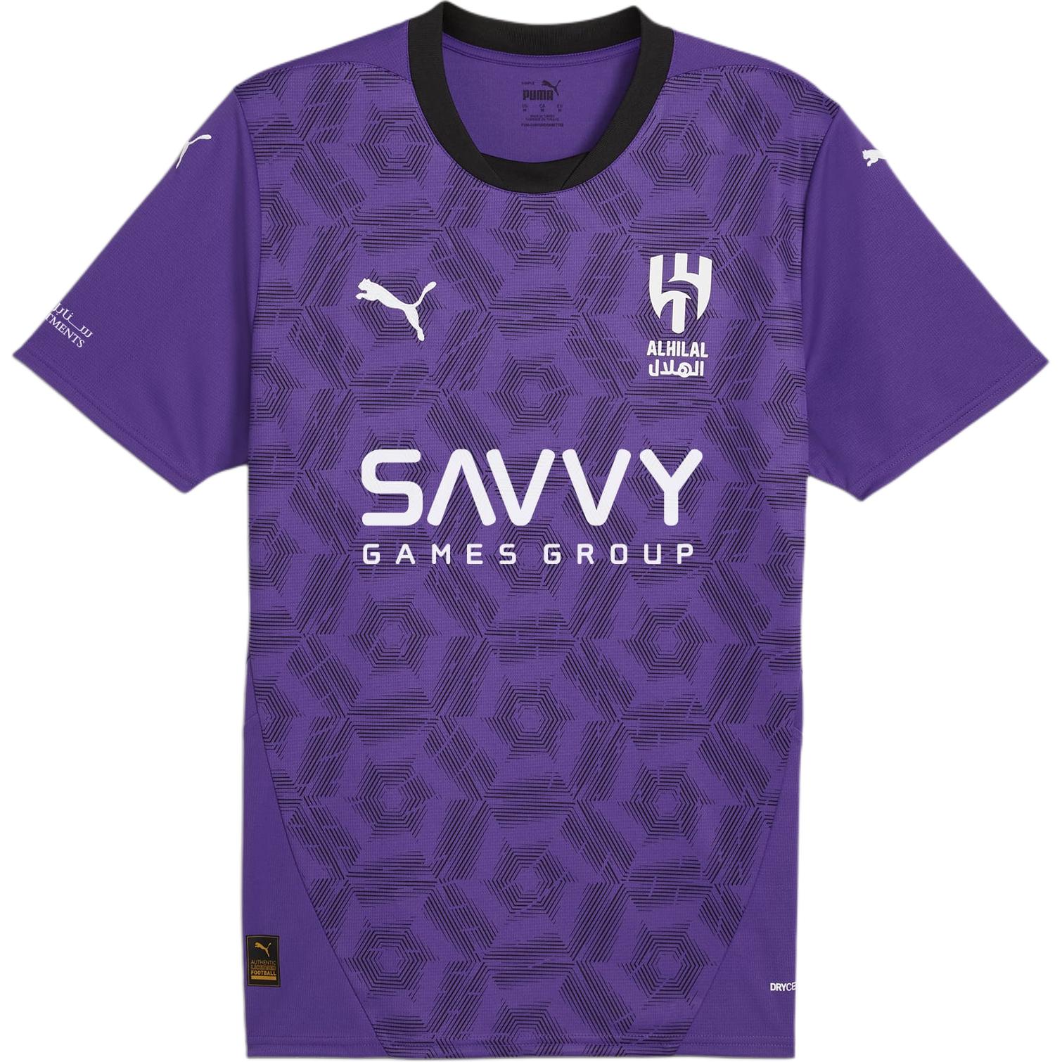 PUMA REPLICA Al Hilal Saudi F.C.Third Replica Jersey Men Soccer Jersey Men’s Purple