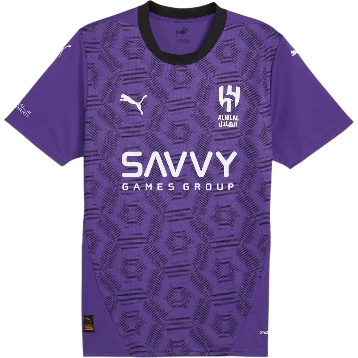 PUMA Riyadh Crescent Al Hilal Saudi F.C.Third Replica Jersey Men Soccer Jersey Men's Purple