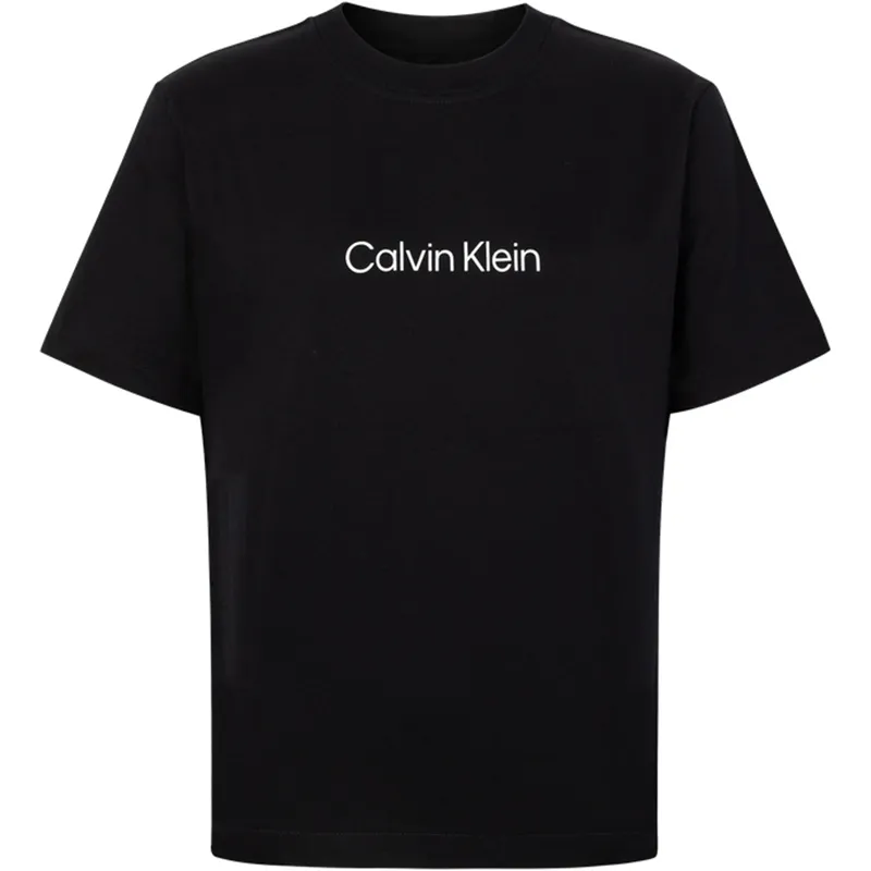 CALVIN KLEIN Drop Shoulder Sleeve T Shirt Women's Black