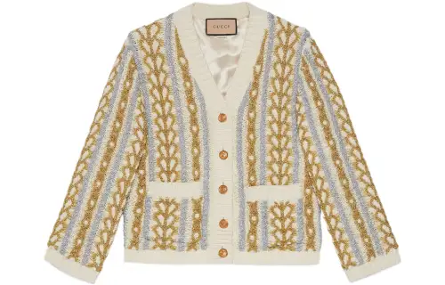 GUCCI FW22 Lovelight FW22 Knitwear Women's Ivory White
