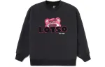 Li Ning x Disney Pixar Lotso Collection, Cartoon Print Fleece Lined Fleece Lined Loose Fit Pullover Sweatshirt Women's