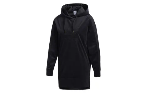 Adidas Originals Sweatshirts Women's Black Hooded Moderate Regular