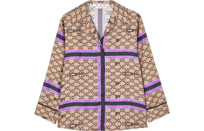 OFF-WHITE Arrows-motif pajama-style shirt
