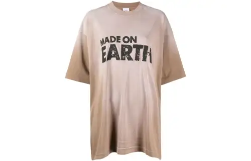 Vetements Made On Earth T Shirt 'Faded Beige'