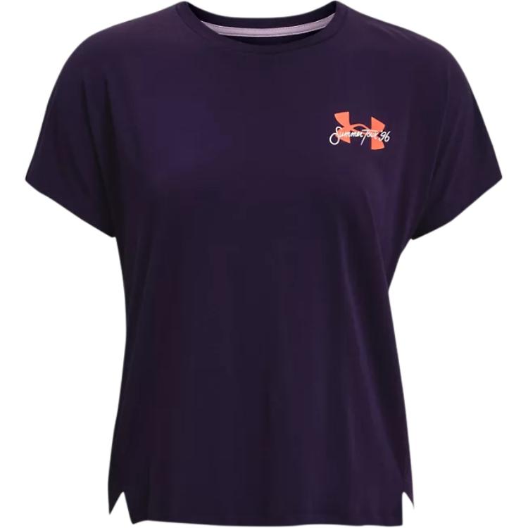Женская футболка Under Armour Спортивная (пурпурная)