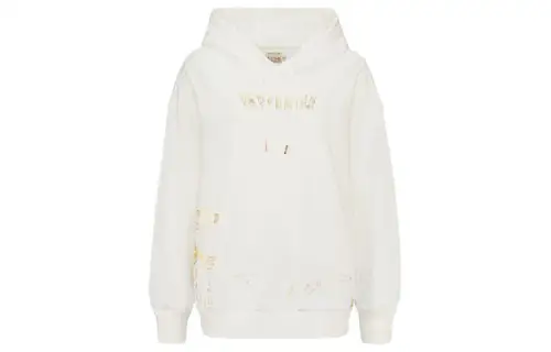 EVISU Sweatshirts Women's White Hooded Moderate Regular