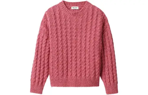 MIU MIU Sweaters Women's Red Crew Neck Moderate Other