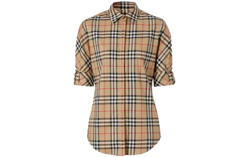 【Previous Season】Camicia con motivo Vintage Check