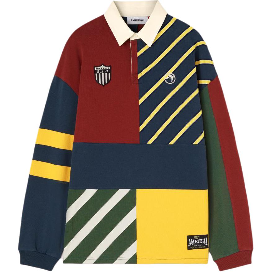 Ambush patchwork polo shirt