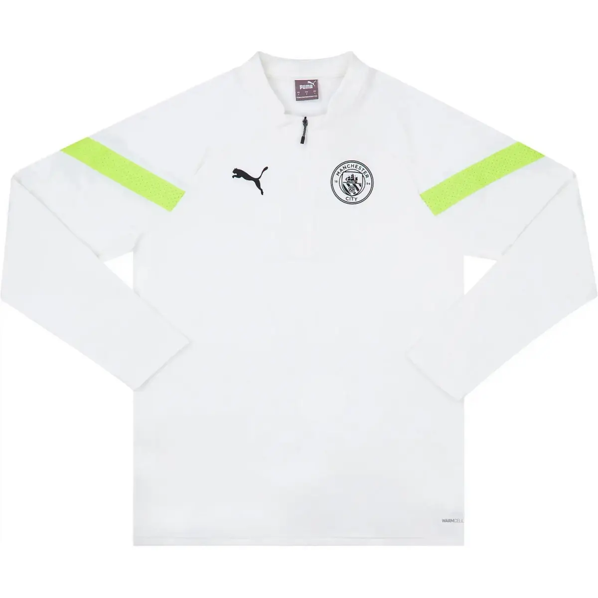PUMA Manchester City 1/4 Zip Training Fleece Soccer Jersey Unisex White